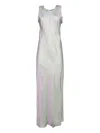 Aspesi Satin-effect Sleeveless Maxi Dress