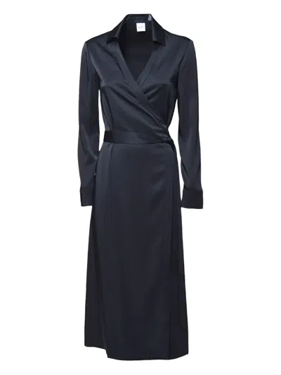 Aspesi Satin Long Wrap Dress