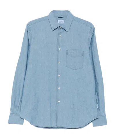 Aspesi Sedici Long Sleeved Shirt In Blue