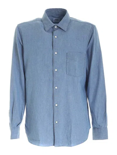 Aspesi Denim Shirt In Blue