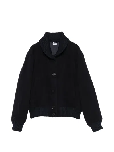 Aspesi Shawl-collar Jacket In Black