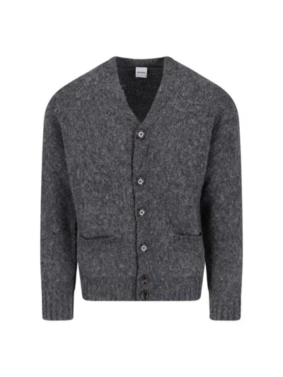 Aspesi Shetland Wool Cardigan - Grey In Gray