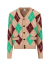 Aspesi Shetland Wool Cardigan In Brown