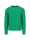 Aspesi "classic" Round Neck Sweater In Green