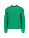 Aspesi "classic" Round Neck Sweater In Green