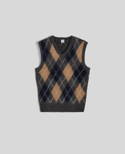 Aspesi Shetland Wool Vest In Burgundy