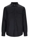 Aspesi Press-stud Fastening Shirt In Black