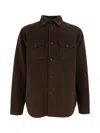 Aspesi Button-front Shirt Jacket In Brown