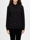 Aspesi Woman Shirt Midnight Blue Size 6 Cotton In Schwarz