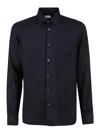 Aspesi Buttoned Sleeved Shirt In Blue