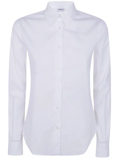 Aspesi Long-sleeve Shirt With Snap Closures In White