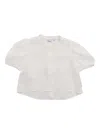 Aspesi Puff-sleeve Button-up Blouse In Gray