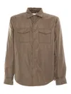 Aspesi 13 Plus Shirt Long Sleeves In Green