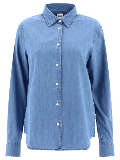 Aspesi Shirt In Lightweight Denim Shirts In Blue