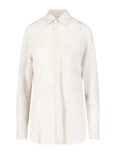 Aspesi Shirt In Viscose Blend In White