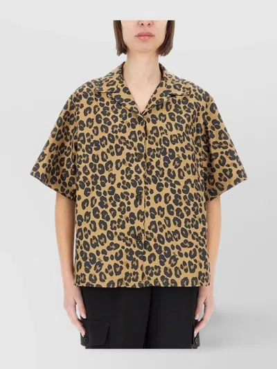 ASPESI SHIRT LEOPARD PRINT CHEST POCKET
