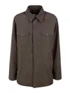 Aspesi Cargo Buttoned Shirt In Dark Green