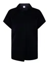 Aspesi Shirt Neck Top In Azul
