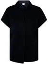 Aspesi Shirt Neck Top In Navy