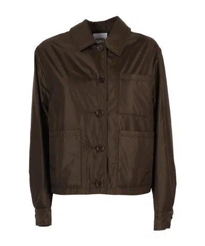 ASPESI ASPESI PATCH-POCKET BUTTON-UP JACKET