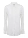 Aspesi Ruffled Collar Blouse In White