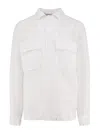 Aspesi Flap-pocket Shirt In White