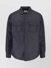 Aspesi Collared Neck Flap Pockets Long Sleeves Jacket In Black