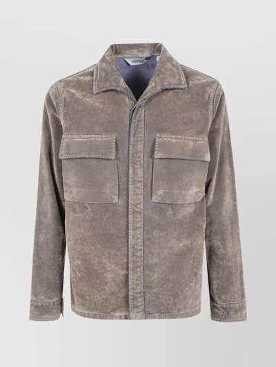 ASPESI SHIRT WITH FRONT FLAP POCKETS