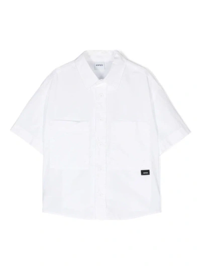 Aspesi Kids' Shirt With Logo In White