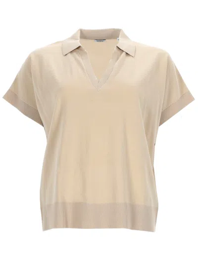 Aspesi Shirt With Polo Collar In Neutral