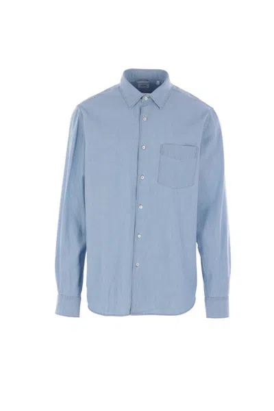 Aspesi Shirts In Blue