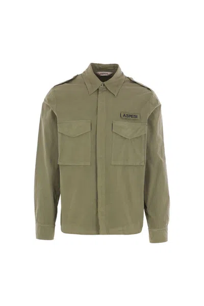 Aspesi Shirts In Green