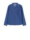 Aspesi Man Denim Shirt In Blue