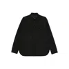 Aspesi Buttoned Flap-pocket Shirt Jacket In Black