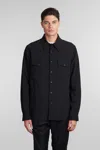 Aspesi Camicia 13 Piu' Nylon Padded Shirt In Black