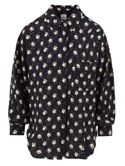 Aspesi Shirts Blue In Black