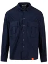 Aspesi Shirts Blue In Blue