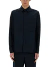 Aspesi Structured Button-up Shirt In Blue