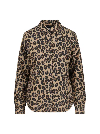 Aspesi Shirt Long-sleeved Jacket In Brown