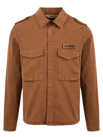 Aspesi Shirts Brown