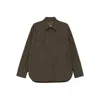 Aspesi Buttoned Flap-pocket Shirt Jacket In Brown