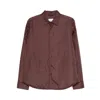 Aspesi Long Sleeve Shirt Jacket In Red