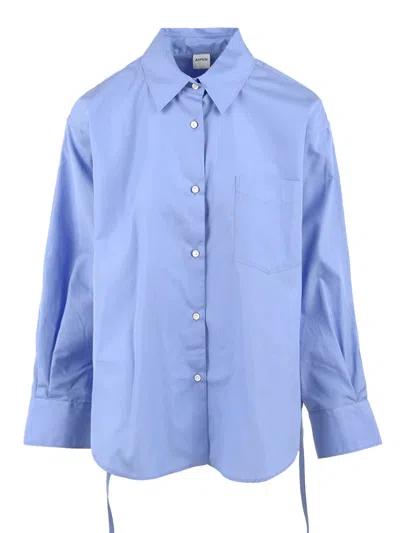 Aspesi Shirts Clear Blue