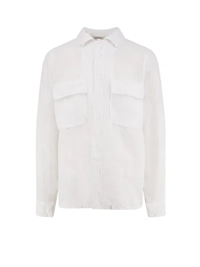 Aspesi Long Sleeve Casual Shirt Chest Pockets In Neutral