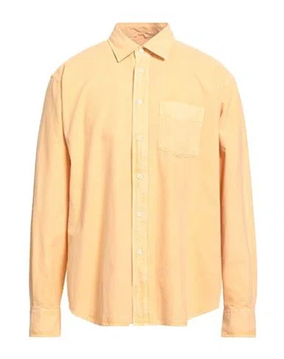 Aspesi Shirts Man Shirt Apricot Size 16 ½ Cotton In Neutral