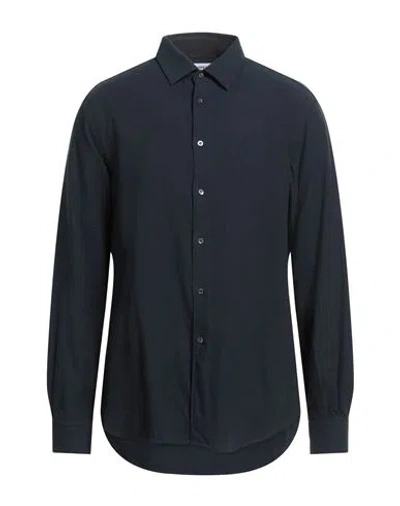 Aspesi Shirts Man Shirt Midnight Blue Size 16 ½ Cotton