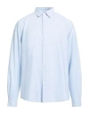 Aspesi Shirts Man Shirt Sky Blue Size 17 Cotton In Blue