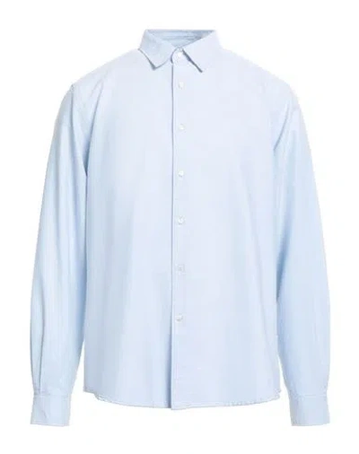 Aspesi Shirts Man Shirt Sky Blue Size 17 Cotton