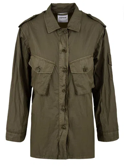 Aspesi Shirts Military In Green