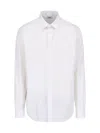 Aspesi White Cotton Classic Collar Shirt In White